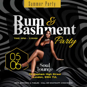 Rum & Bashment Summer Party