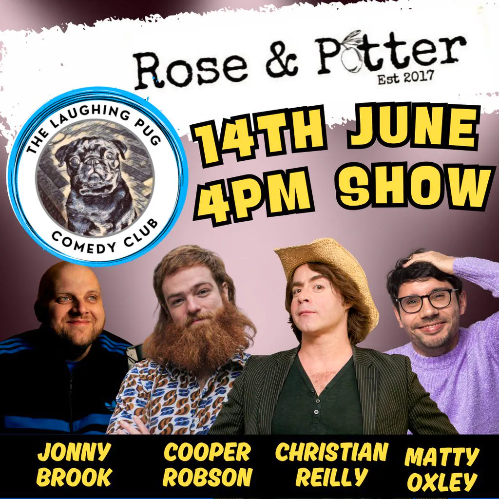 Rose & Potter Comedy night - Christian Reilly + Support at Rose And Potter Licensed Delicatessen, Café And Wine Ba