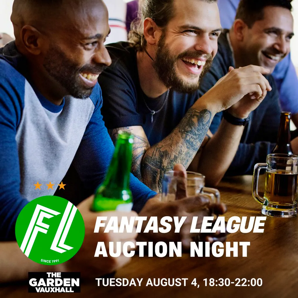 Fantasy League Auction Night at The Garden, Vauxhall