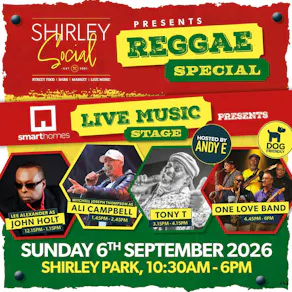 Shirley Social - Reggae Special - Sunday 6th September 2026