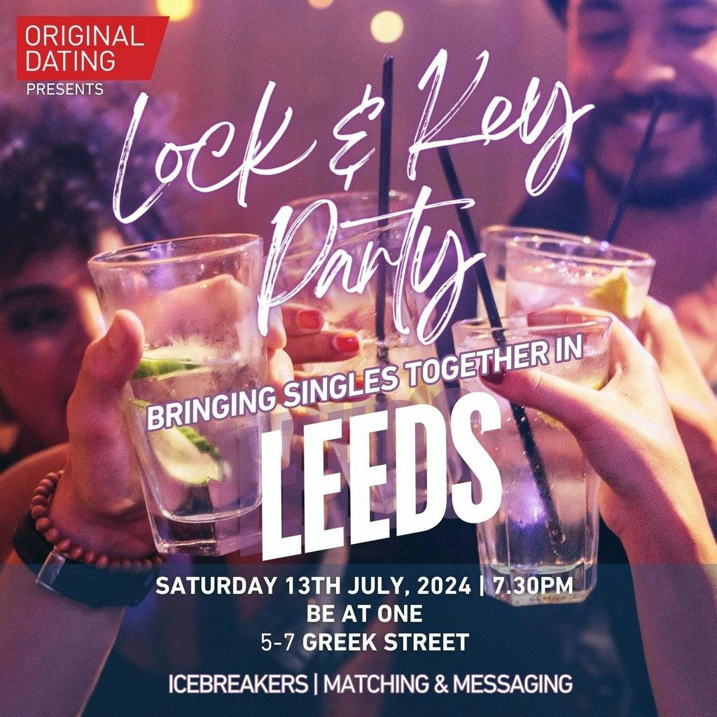 Singles Lock & Key Party - Leeds | Ages 30-45 | Be At One Greek Street ...