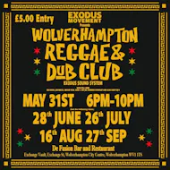 Wolverhampton Reggae & Dub Club at De Fusion Wolverhampton