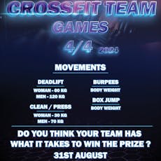 Crossfit team games 4/4 2024 at Arch 2 CrossFit Putney