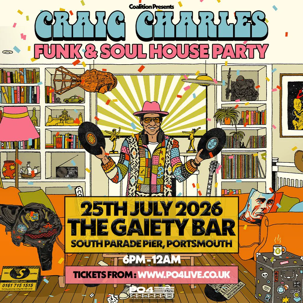 PO4 Live Presents: Craig Charles Funk & Soul House Party at South Parade Pier