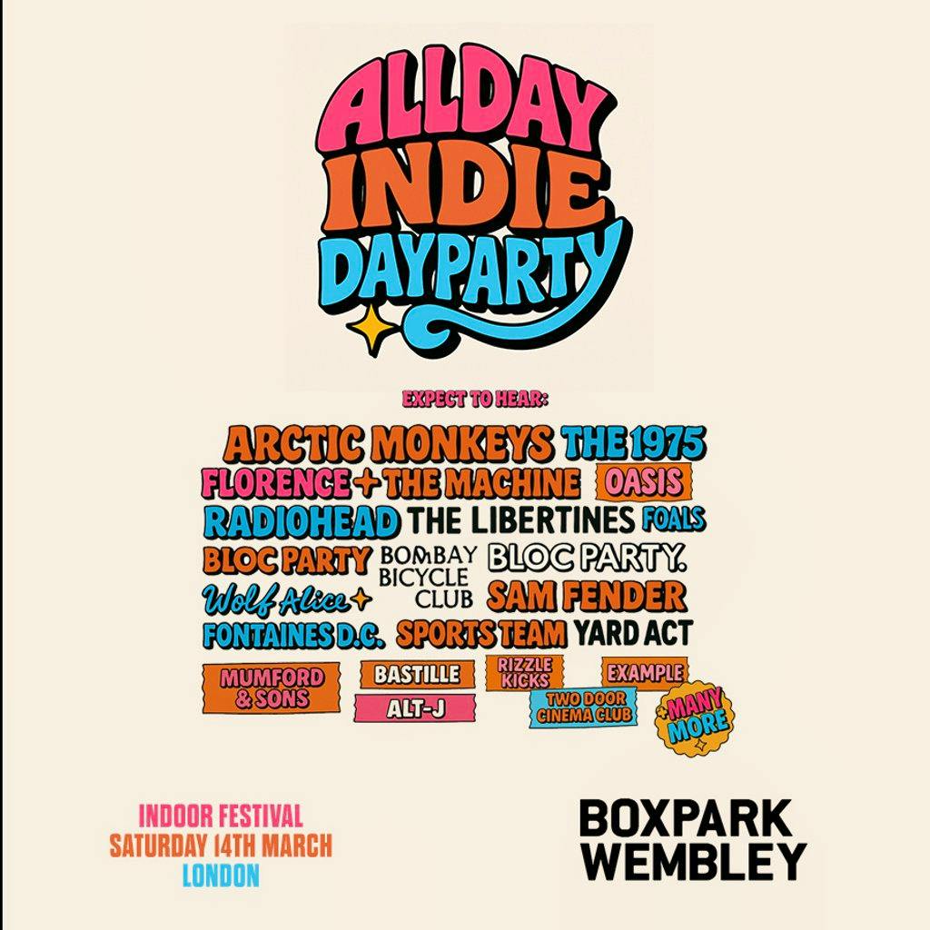 Allday Indie Indoor Festival - London at Boxpark Wembley