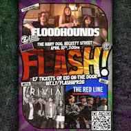 FLASH featuring FloodHounds plus RIVIA, and The Red Line at The Hairy Dog