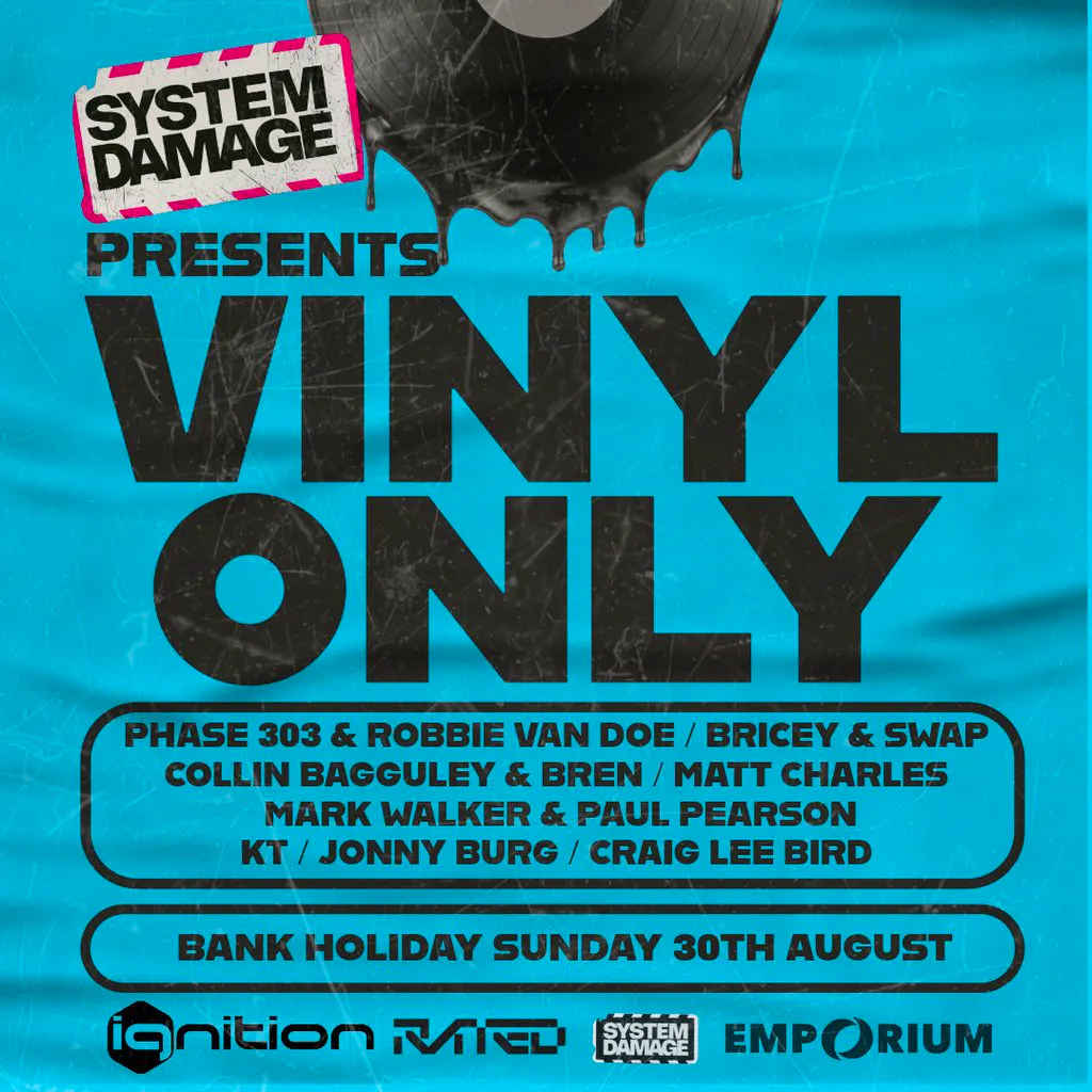 System Damage Presents Vinyl Only at The Emporium