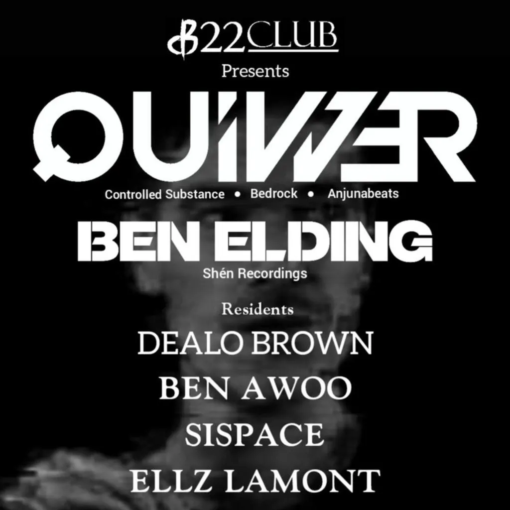 22Club Presents Quivver + Ben Elding at Afterdark   Bristol