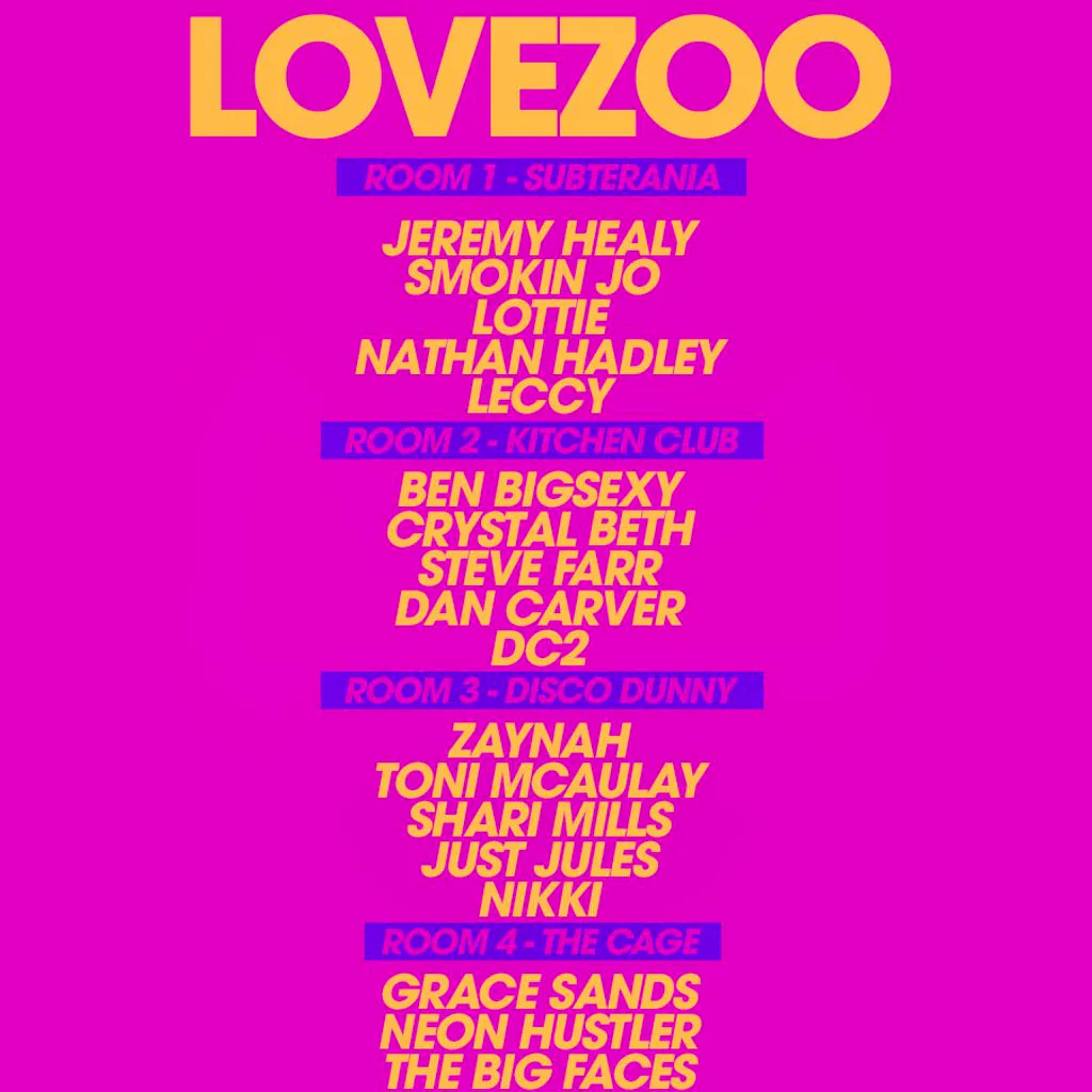 LOVEZOO at Unit 13 - Nottingham at Unit 13