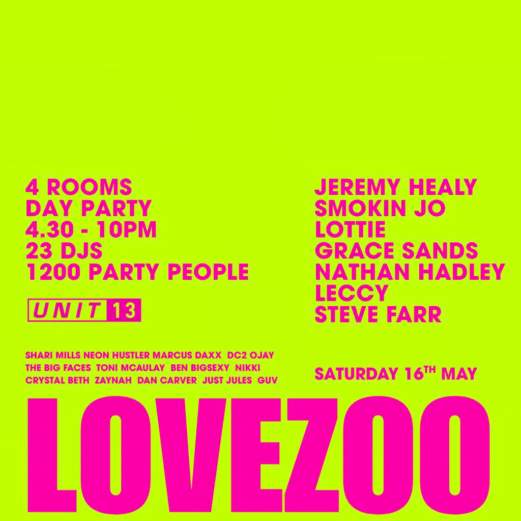 LOVEZOO at Unit 13 - Nottingham at Unit 13