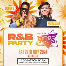 R&B PARTY - The Festival - Bobby V Live at Addington Park