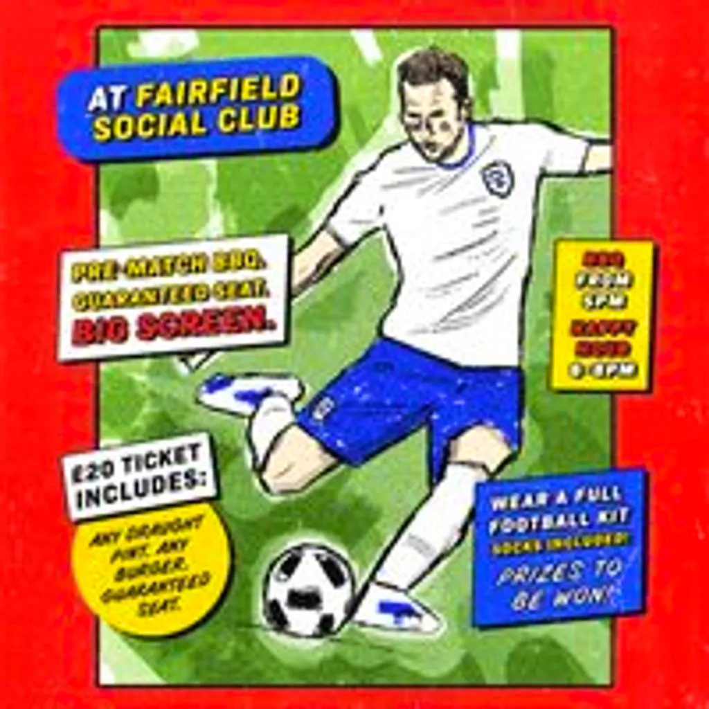 ENGLAND v GHANA at FSC at Fairfield Social Club