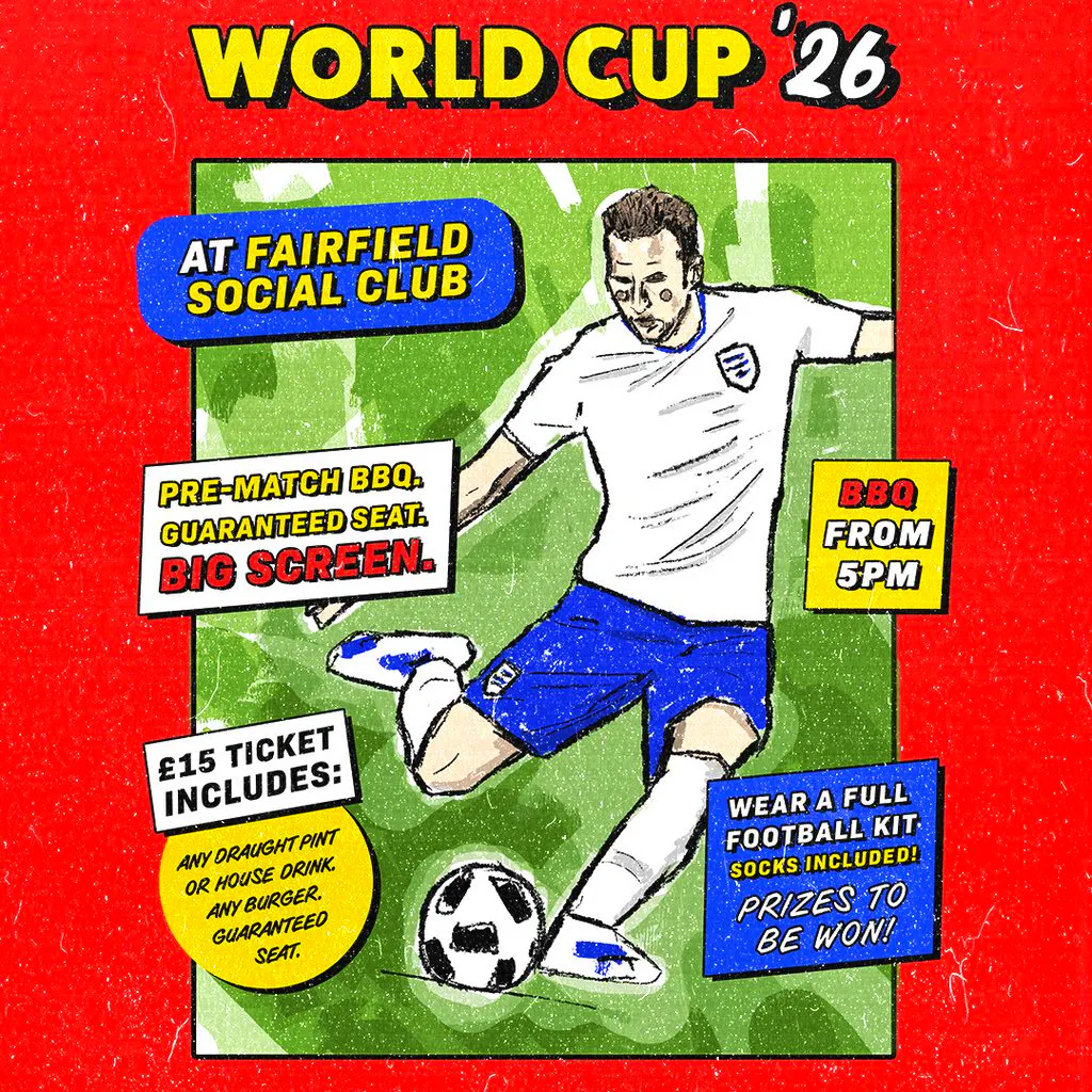 ENGLAND v GHANA at FSC at Fairfield Social Club