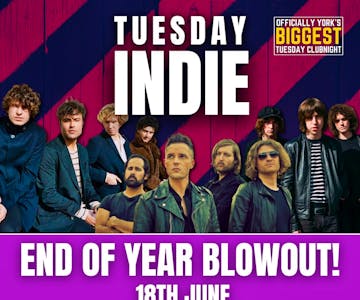 Tuesday Indie at Ziggys END OF YEAR BLOWOUT 18 June
