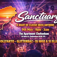 Sanctuary - A Night Of Classic Ibiza & House Anthems - 9th May at The Apartment Cheltenham