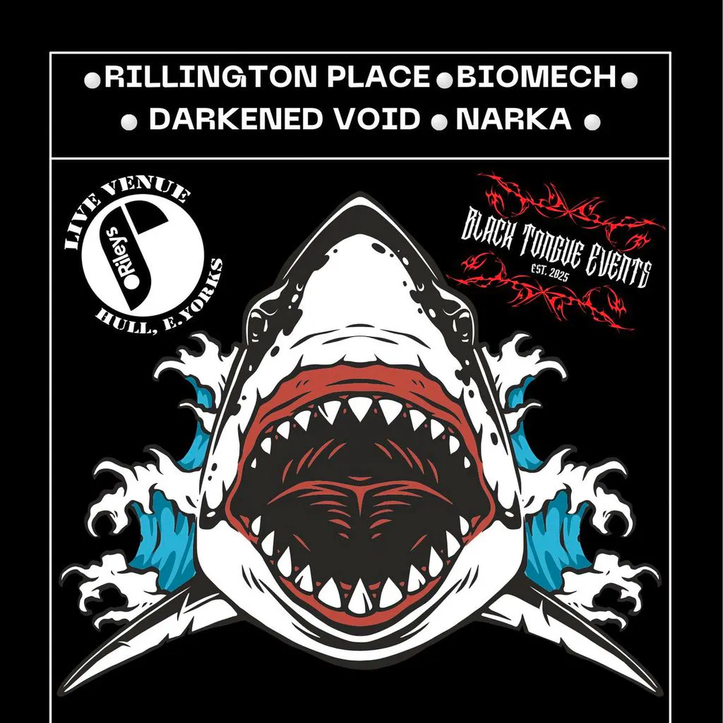 Rillington Place, Biomech, Darkened Void & Narka at ORILEYS LIVE MUSIC VENUE