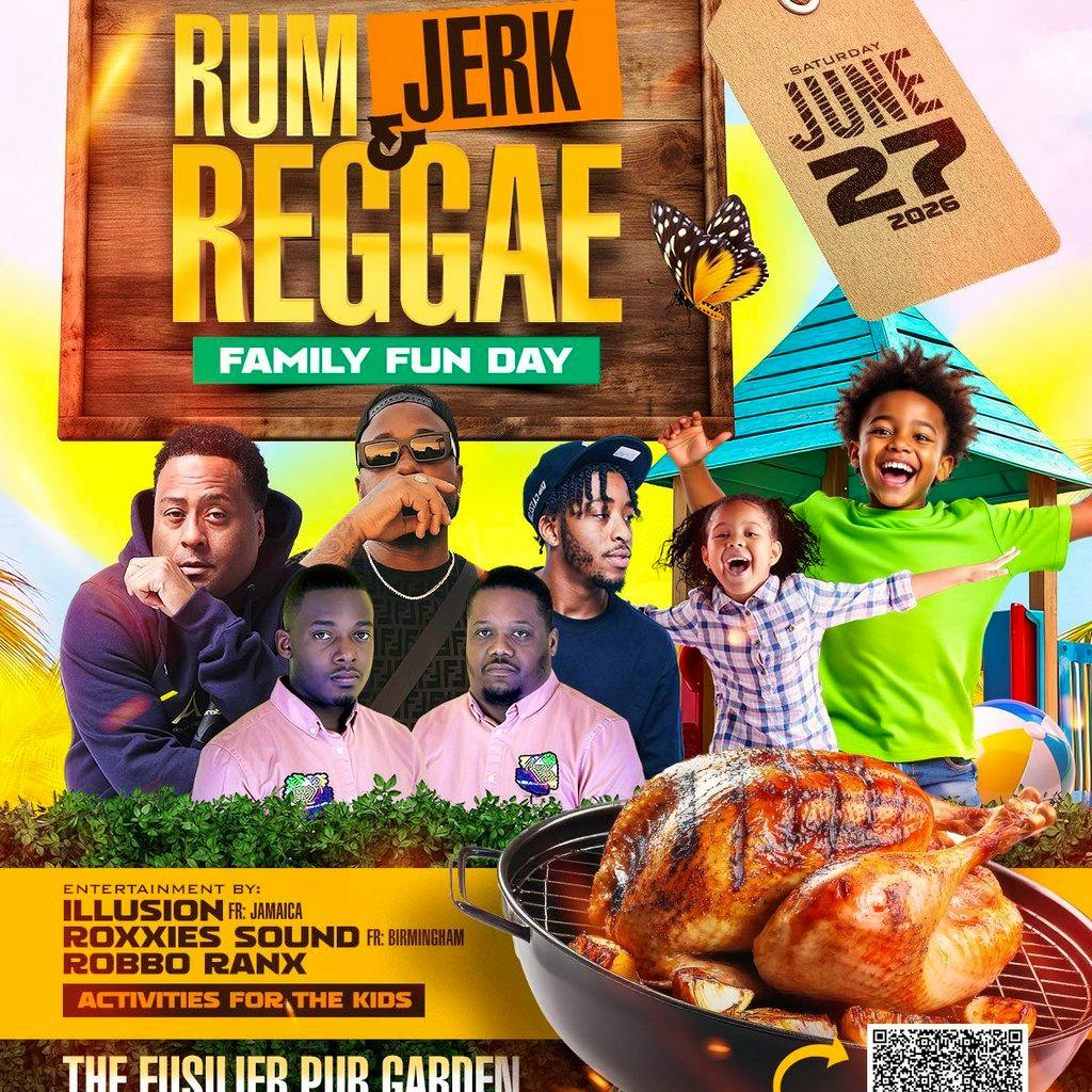 RUM,JERKand REGGAE FAMILY FUN-DAY at The Fusilier