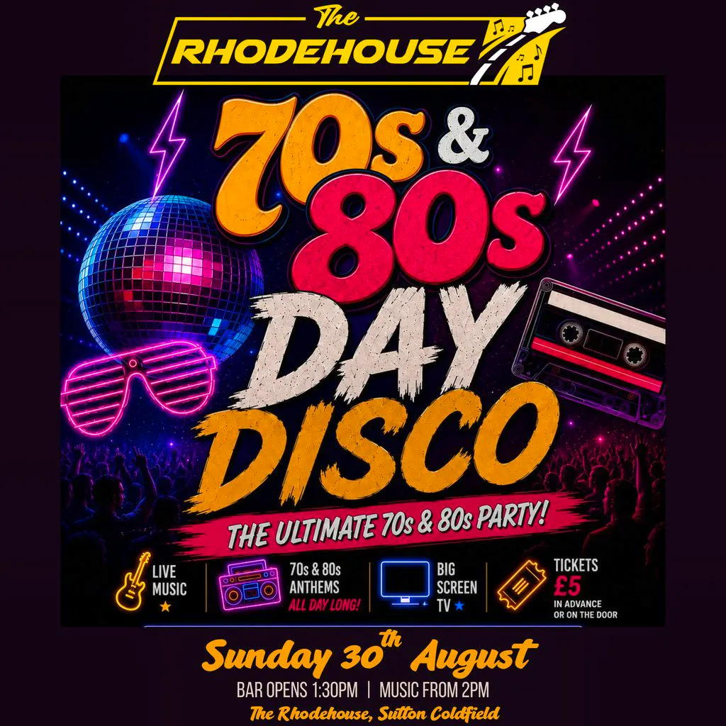 70s & 80s Day Disco at The Rhodehouse