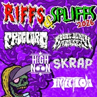 Riffs and Spliffs 2026 at Legends, Edinburgh