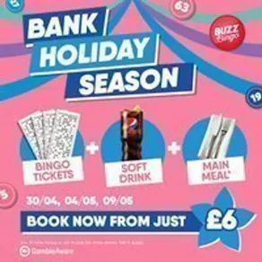 Bank Holiday Season - Buzz Bingo Feltham 04/05