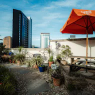 Drinks with a View. BAR OPEN! at Jacobs Roof Garden