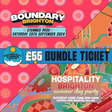 Boundary Bundle Ticket at Various Brighton
