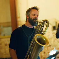 Preston Cummins and Stuart Henderson, with Terry Hutchins Qrt at Pangbourne Working Mens Club
