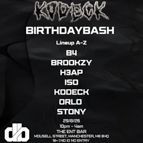 Distorted Bass - Kodeck Birthday Bash