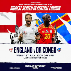 England Fanzone - England v DR Congo - London's Biggest Screen