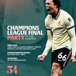 Champions League Final  Tickets | 54 LIVERPOOL Liverpool  | Sat 28th May 2022 Lineup