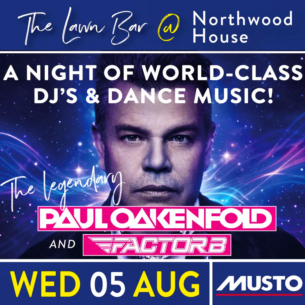 Paul Oakenfold & Factor B dance party sponsored by Musto at Northwood House