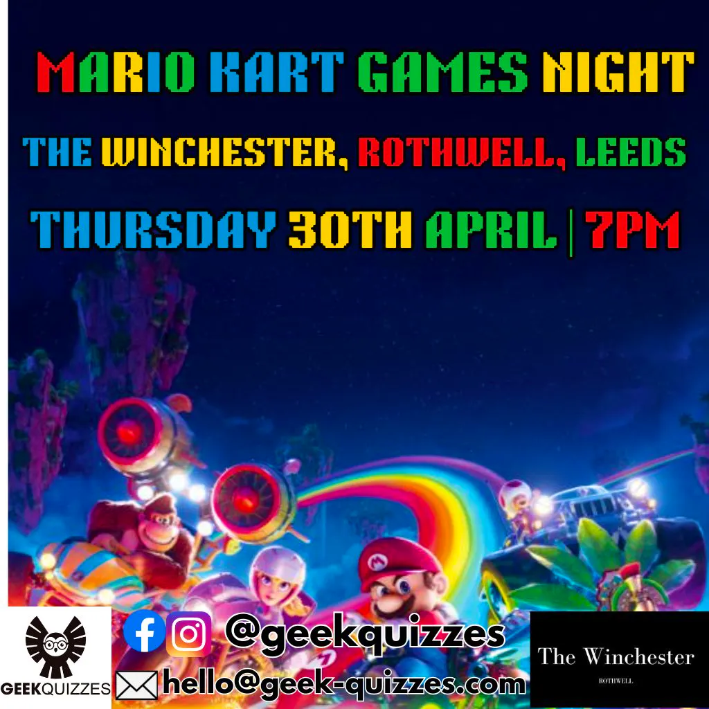 Mario Kart Games Night at The Winchester