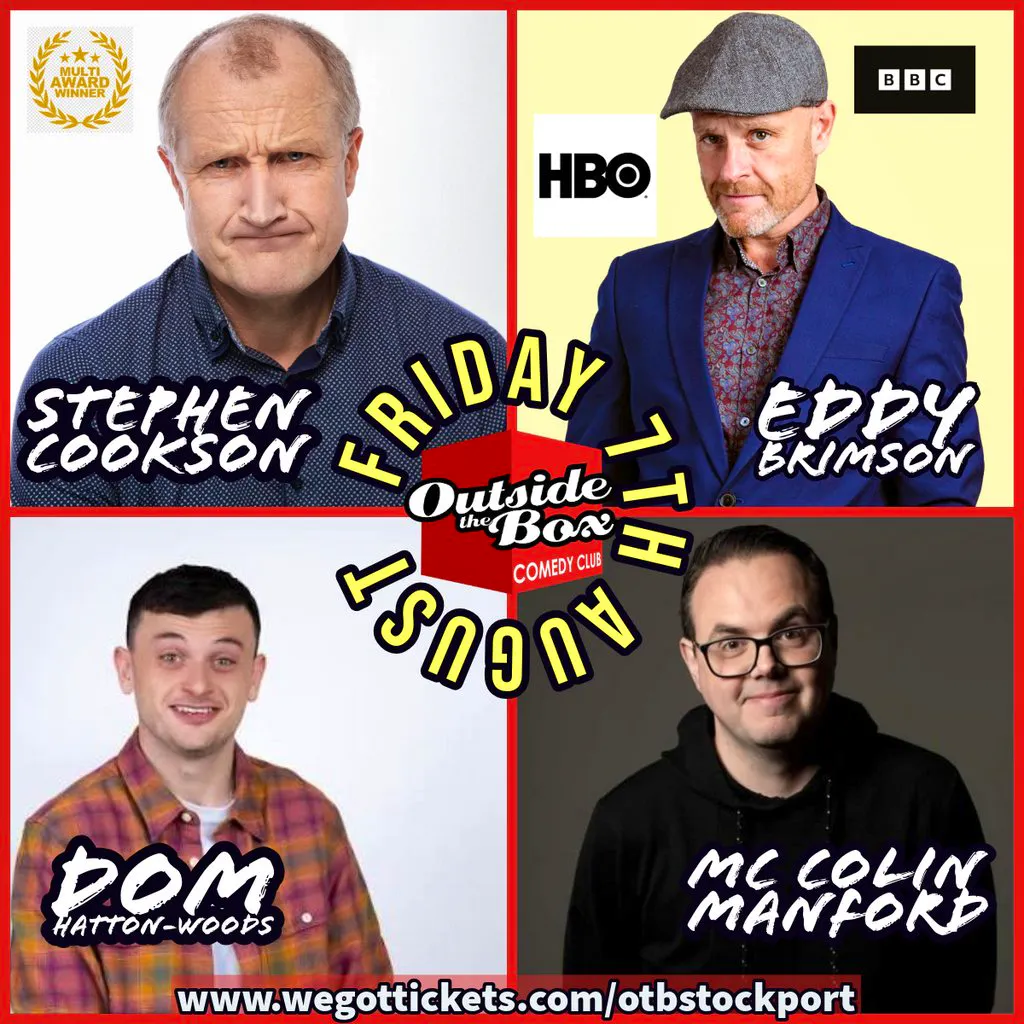 Live comedy - Friday 7th August at Stockport Garrick Theatre