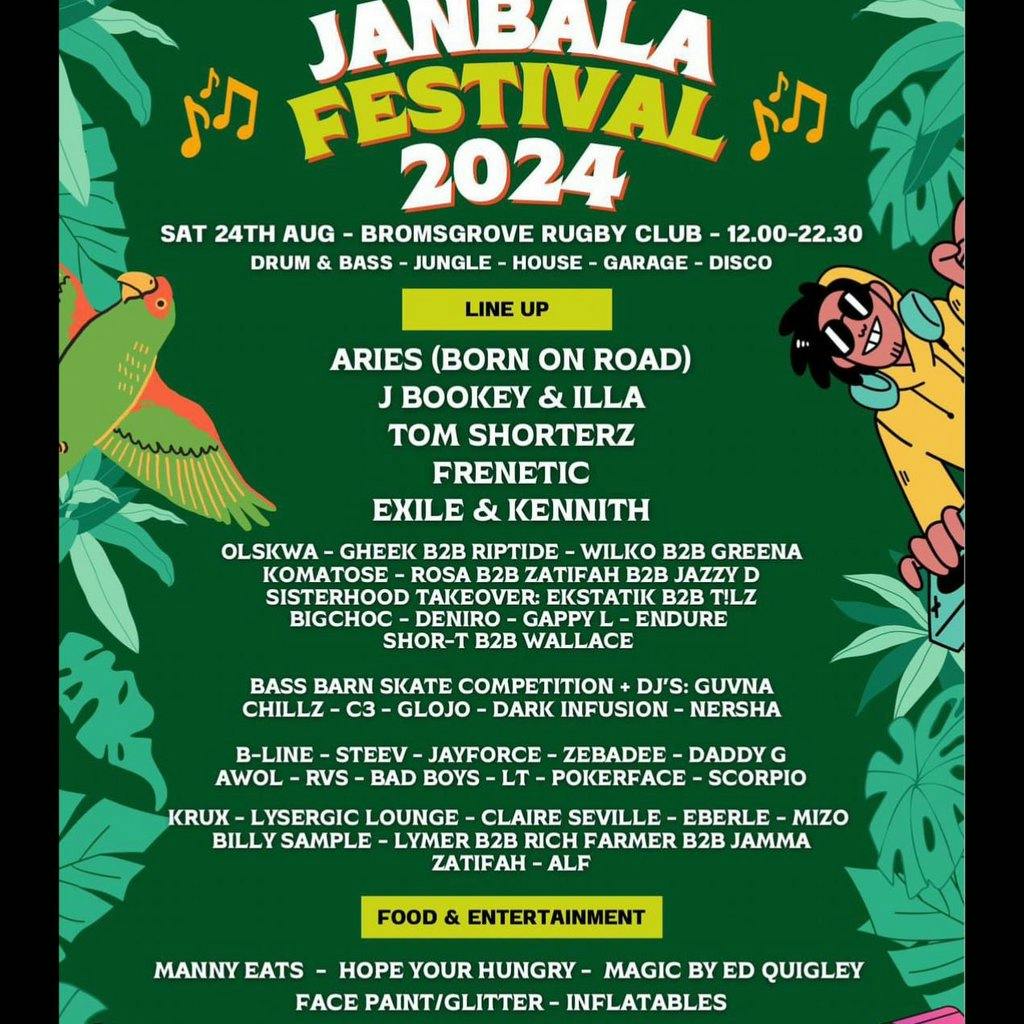 Janbala Family Friendly Festival | Bromsgrove Rugby Football Club ...