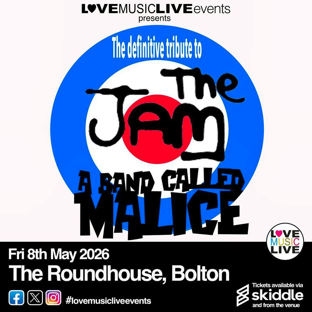 A BAND CALLED MALICE Bolton Roundhouse Fri 8/5/26 (Jam Tribute) at The Roundhouse