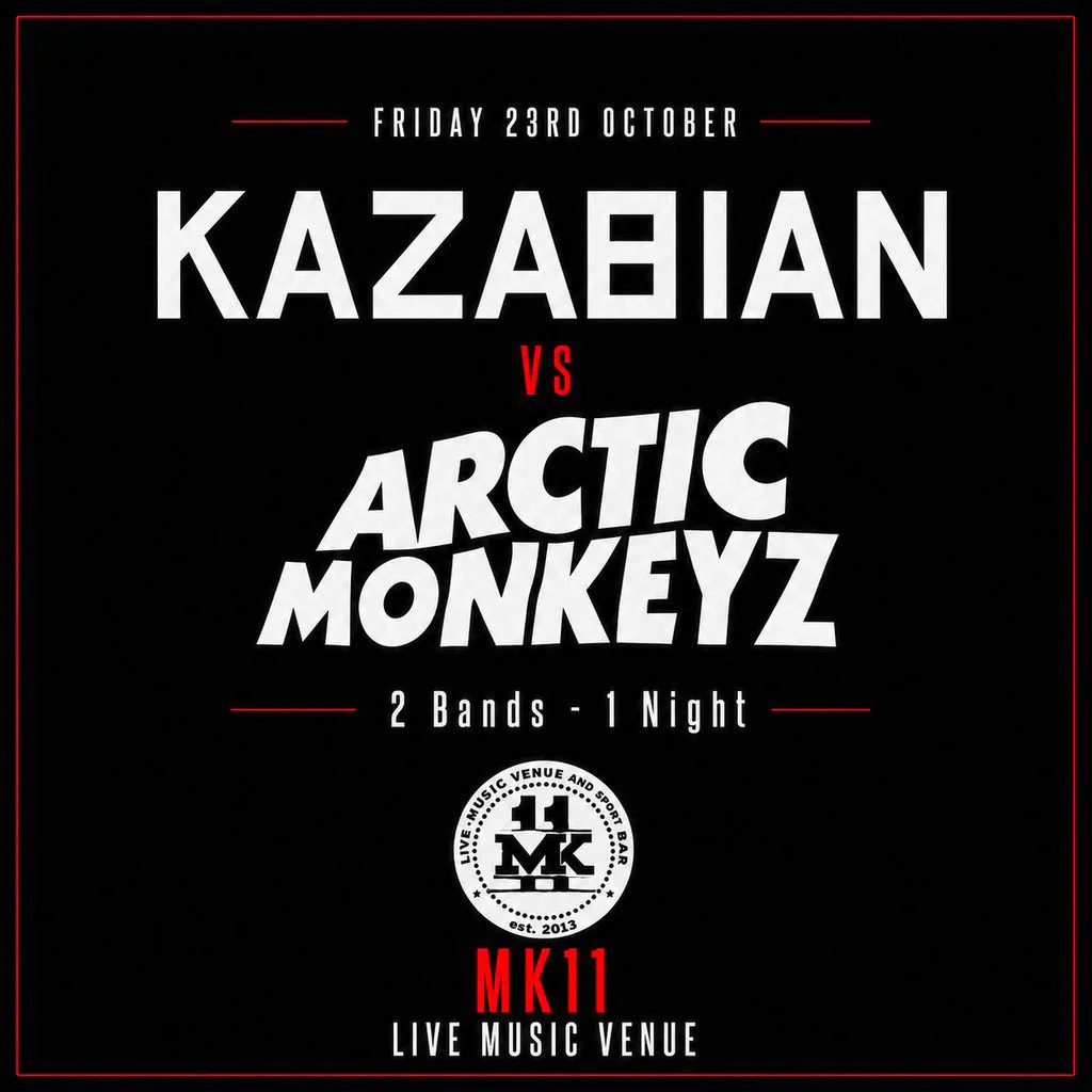 Kazabian Vs Artic Monkeyz at MK11 LIVE MUSIC VENUE