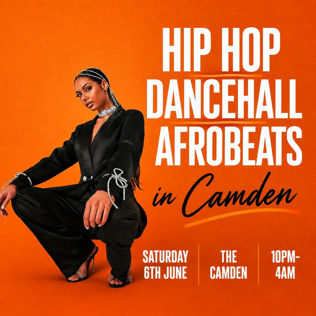 Hip Hop, Dancehall, Afrobeats In Camden (£5 B4 12AM Tickets) at The Camden