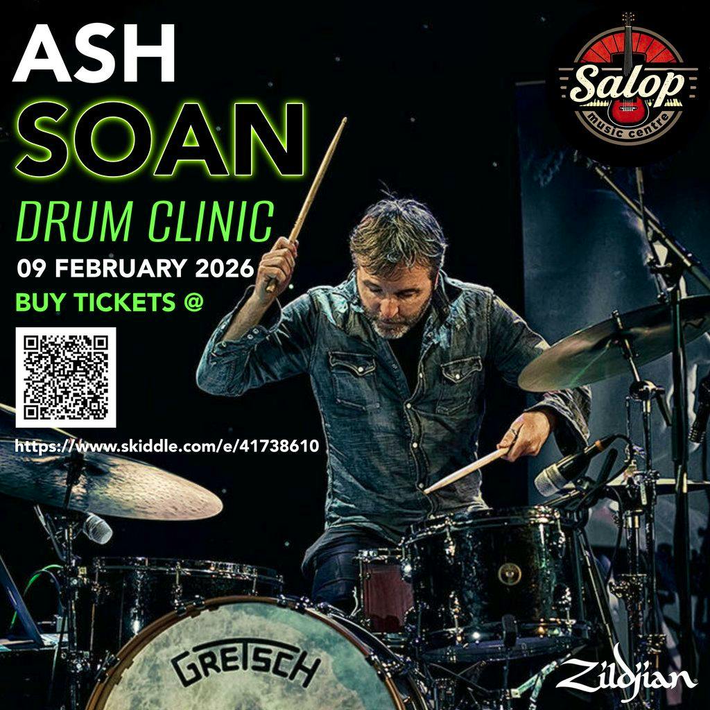 Ash Soan Drum Clinic at SHREWSBURY   THE BUTTERMARKET