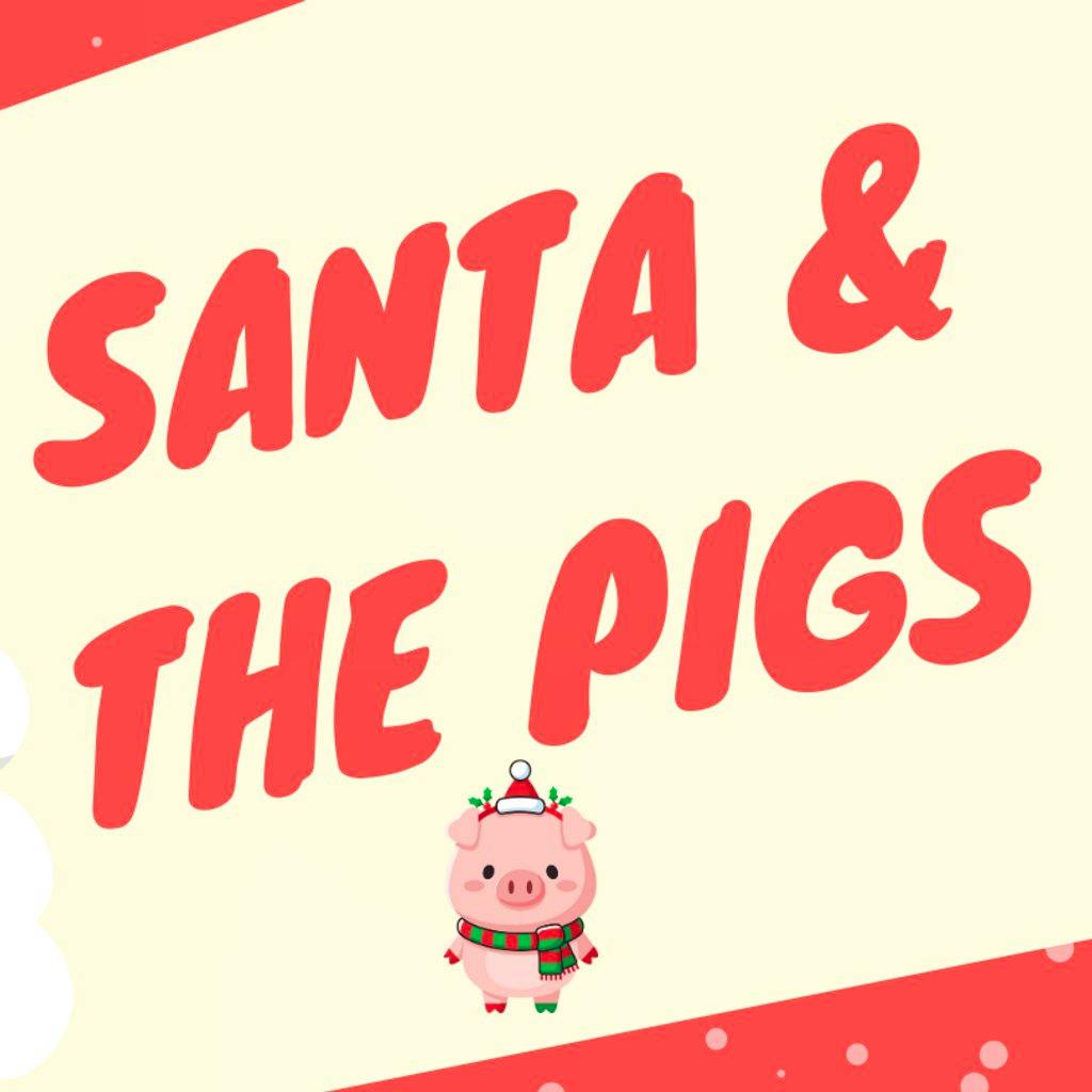 Santa and the Pigs at Kew Little Pigs Farm Ltd