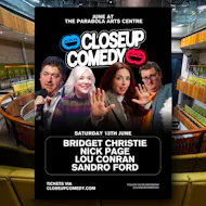 CLOSEUP COMEDY at the Parabola Arts Centre with Bridget Christie at Parabola Arts Centre