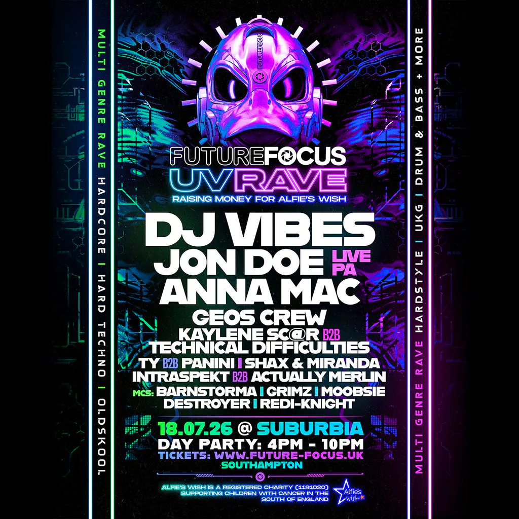Future Focus - UV Day Rave at Suburbia Southampton