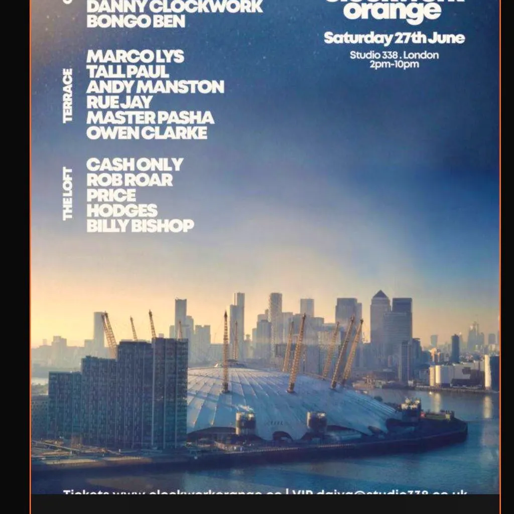 Clockwork Orange-London at Studio 338