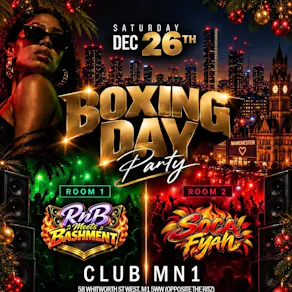 Boxing Day RnB meets Bashment vs Soca Fyah Party