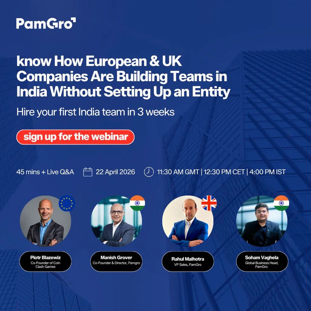 Hire in India without an entity: EU & UK guide. at Virtual Event