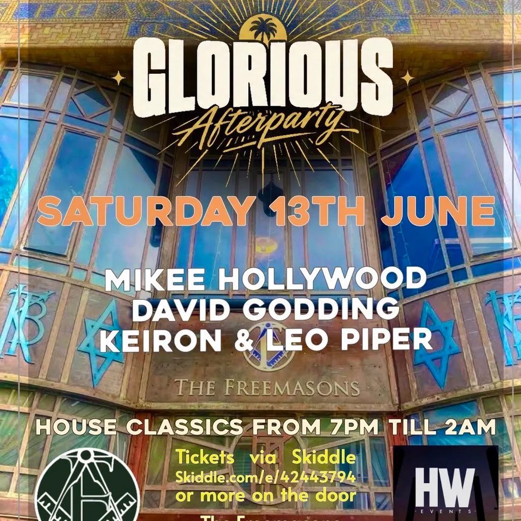 Glorious Afterparty at The Freemasons Tavern Hove