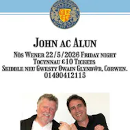 John ac Alun at Owain Glyndwr Hotel, Corwen, LL21 0DL