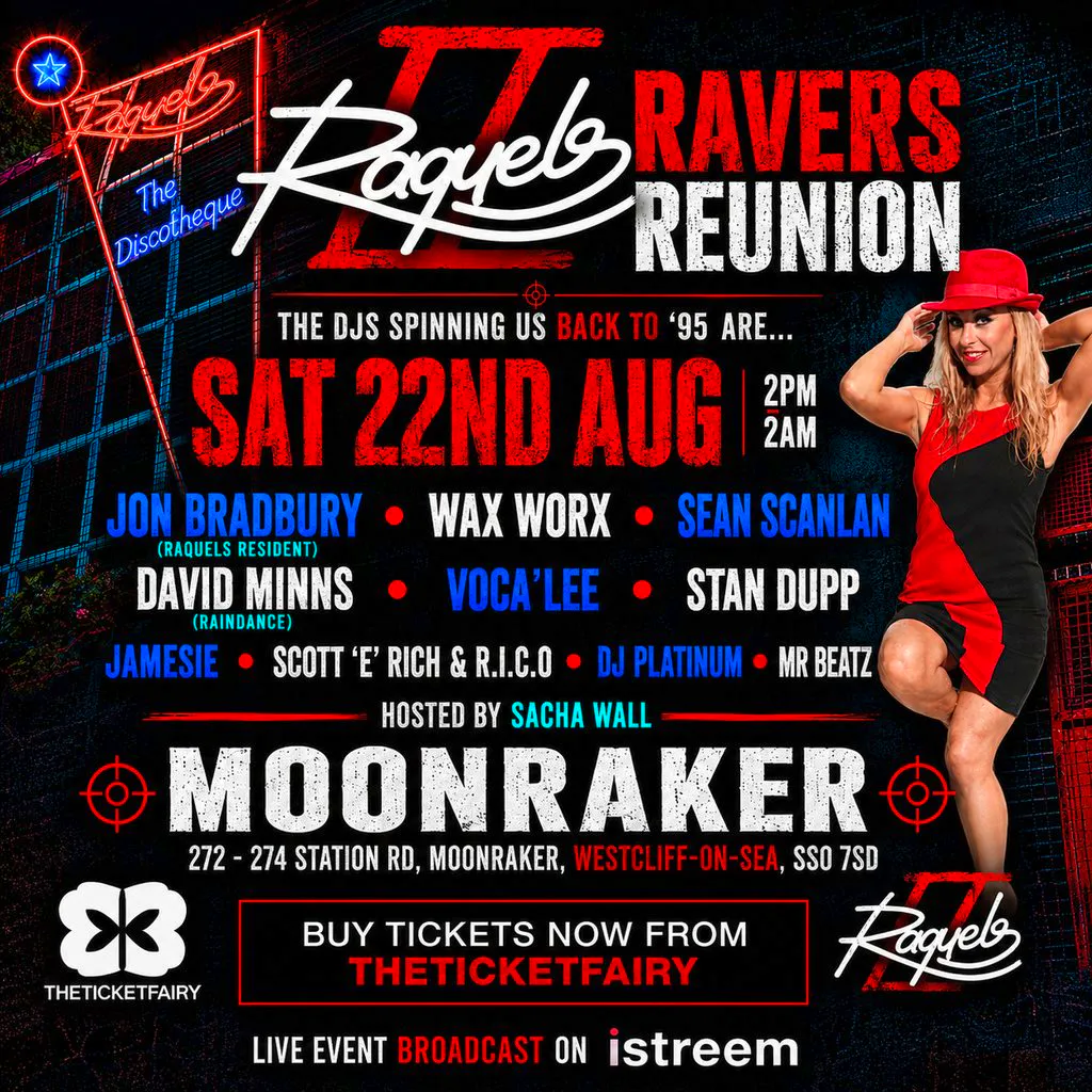 Raquels Ravers Reunion at MOONRAKER 272 274 STATION ROAD  WESTCLIFF ON SEA