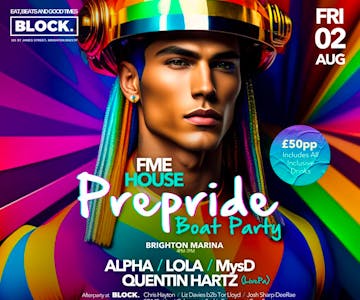 FME HOUSE Pre Pride Boat Party fantaSEA music events