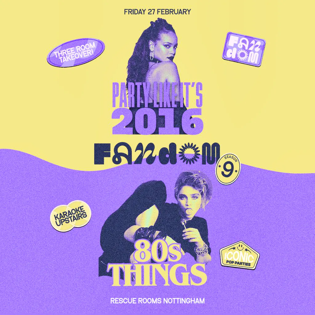 Fandom: Party Like It's 2016 x 80s Things | Rescue Rooms