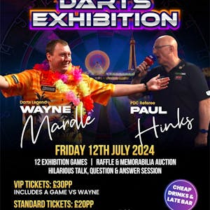 Wayne Mardle dart's exhibition